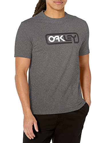 Oakley Unisex-Erwachsene Locked in B1b T-Shirt, Athletic Hthr/Schwarz, XL von Oakley