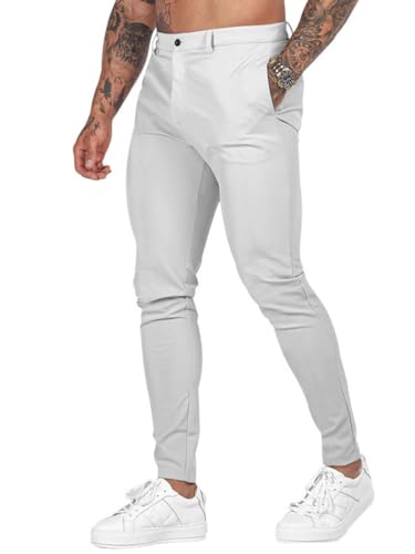 Oanviso Chino Hose Herren Regular Fit Stretch Cargohose Casual Hose Skinny Slim Fit Arbeitshose Lange Anzughose mit Taschen Business Hose Männer Freizeithose A Weiß M Oanviso Chino Hose Herren Regular Fit Stretch Cargohose Casual Hose Skinny Slim Fit Arbeitshose Lange Anzughose mit Taschen Business Hose Männer Freizeithose A Weiß M von Oanviso