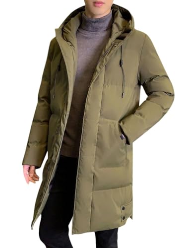 Oanviso Daunenjacke Lange Herren Mantel Winddichte Jacke Slim Fit Jacken Warm Wintermäntel Atmungsaktiv Pufferjacken mit Kapuze Männer Herbst Outdoorjacke F Grün XXL Oanviso Daunenjacke Lange Herren Mantel Winddichte Jacke Slim Fit Jacken Warm Wintermäntel Atmungsaktiv Pufferjacken mit Kapuze Männer Herbst Outdoorjacke F Grün XXL von Oanviso