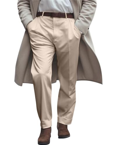 Oanviso Formelle Anzughose für Herren Elegante Hose mit Schrägen Taschen Regular Fit Freizeithose Klassischer Büro Arbeitshose Tägliche Vielseitiger Hose Bequem Outdoor Hose A Khaki XL Oanviso Formelle Anzughose für Herren Elegante Hose mit Schrägen Taschen Regular Fit Freizeithose Klassischer Büro Arbeitshose Tägliche Vielseitiger Hose Bequem Outdoor Hose A Khaki XL von Oanviso