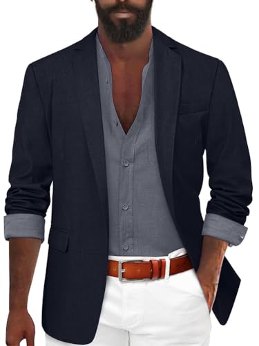Oanviso Herren Elegante Sakko Sommer Leicht Blazer Freizeit Anzugjacke Einem Knopf Blazer Slim Fit Mode Herrensakko Sportsakko Alltagsanzüge Party Sportmantel A Marine S Oanviso Herren Elegante Sakko Sommer Leicht Blazer Freizeit Anzugjacke Einem Knopf Blazer Slim Fit Mode Herrensakko Sportsakko Alltagsanzüge Party Sportmantel A Marine S von Oanviso