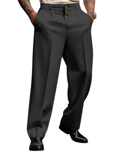 Oanviso Herren Gerade Geschnittenen Anzughose Einfarbig Arbeitshose mit Taschen Bequem und Atmungsaktiv Business Hose Modische Casual Outdoor-Hose Formelle Vielseitige Anzughose B Schwarz L Oanviso Herren Gerade Geschnittenen Anzughose Einfarbig Arbeitshose mit Taschen Bequem und Atmungsaktiv Business Hose Modische Casual Outdoor-Hose Formelle Vielseitige Anzughose B Schwarz L von Oanviso