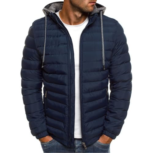 Oanviso Herren Winterjacke mit Kapuze Basic Daunenjacke Warm Parka Jacke Männer Steppjacke Übergangsjacke Vintage Wintermantel Daunenmantel Oberbekleidung Outdoor A Marine XL Oanviso Herren Winterjacke mit Kapuze Basic Daunenjacke Warm Parka Jacke Männer Steppjacke Übergangsjacke Vintage Wintermantel Daunenmantel Oberbekleidung Outdoor A Marine XL von Oanviso