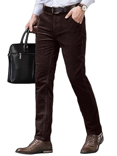 Oanviso Hosen für Herren Business Anzughose Slim Fit Cordhose Stretch Warme Chino Hosen mit Taschen Herbst Klassisch Geschnittene Hose Elegante Anzug Hose Einfarbig Freizeithose A Kaffee L Oanviso Hosen für Herren Business Anzughose Slim Fit Cordhose Stretch Warme Chino Hosen mit Taschen Herbst Klassisch Geschnittene Hose Elegante Anzug Hose Einfarbig Freizeithose A Kaffee L von Oanviso