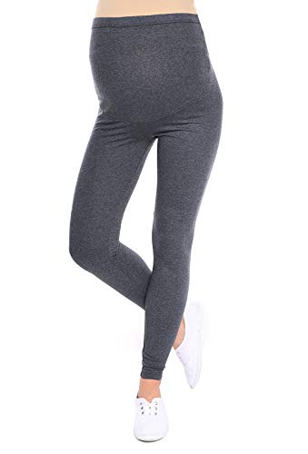 Oasi Mija Gute Qualität Umstandsleggings für Schwangere Lange Leggings/Hose 3085 (XL, Graphit) von Oasi