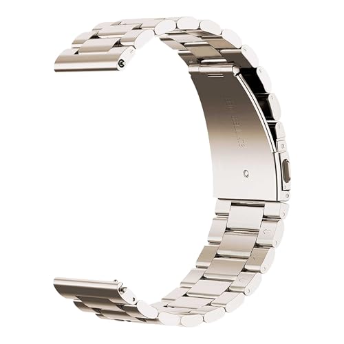 OcioDual Stainless Steel bracelet, Uhrenarmband Edelstahl, Farbe Grau, Kompatibel mit herkömmlichen und intelligenten Uhren mit langer Lebensdauer 22 mm von OcioDual