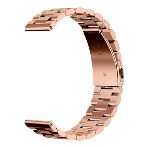 OcioDual Stainless Steel bracelet, Uhrenarmband Edelstahl, Farbe Roségold, Kompatibel mit herkömmlichen und intelligenten Uhren mit langer Lebensdauer 18mm von OcioDual