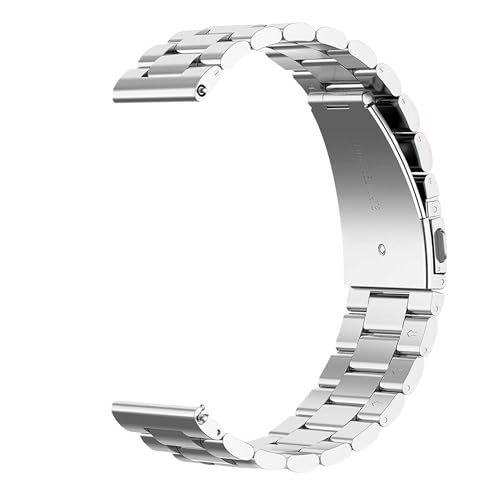 OcioDual Stainless Steel bracelet, Uhrenarmband Edelstahl, Farbe Silber, Kompatibel mit herkömmlichen und intelligenten Uhren mit langer Lebensdauer 18mm von OcioDual