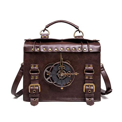 Ocobudbxw Steampunk Gear Crossbody Bags Messenger Bags Retro Handtaschen Umhängetasche Gothic von Lijun