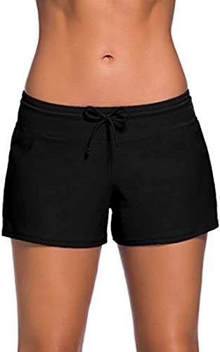 Octopus Damen Badehose Hotpants Badeshorts Schwimmhose Schwimmshorts Bikini Unterteil f5631 Farbe: HP9(sw) Hotpants Schwarz, Gr. 42 von Octopus