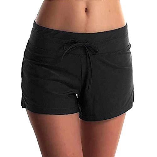 Octopus Damen Hotpants Badeshorts Schwimmhose Schwimmshorts Bikini Bade Unterteil f5605 Farbe: Hotpants Schwarz HP9(sw), Gr. 4XL von Octopus