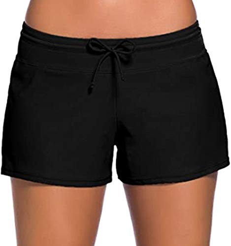 Octopus Damen Hotpants Badeshorts Schwimmhose Schwimmshorts Bikini Bade Unterteil f5605 Farbe: Hotpants Schwarz HP9(sw), Gr. S von Octopus