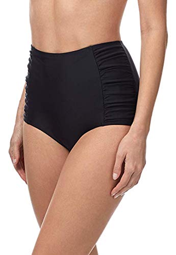 Octopus Damen MIXKINI Tankini. Das Oversize Figurwunder von der Insel Rügen zum selber Mixen f5701 Farbe: High Waist Slip Schwarz S21(sw), Gr. 42 von Octopus