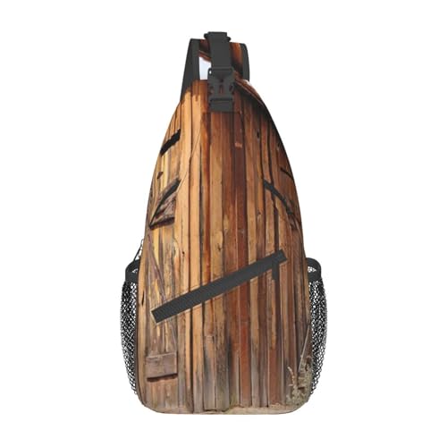 Umhängetasche für Golfplatz, Rasendruck, Umhängetasche, Schultertasche für Damen, Reisen, Wandern, Brusttasche, Tagesrucksack, Altes Outhouse, Einheitsgröße von OdDdot