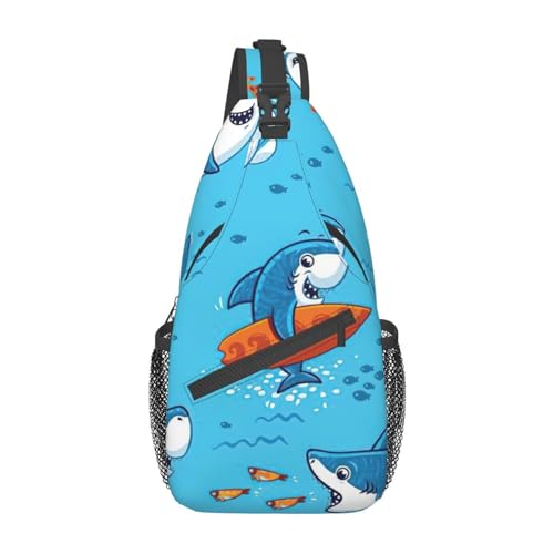 Umhängetasche mit Leuchtturm-Aufdruck am Meer, Schultertasche, für Damen, Reisen, Wandern, Brusttasche, Tagesrucksack, Unterwasserwal, Einheitsgröße von OdDdot