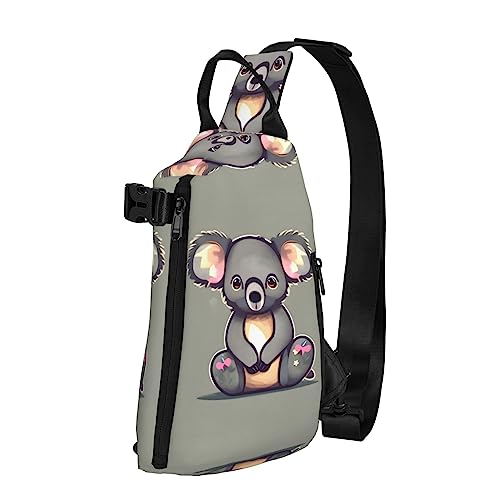 Wasserdichte Polyester-Gürteltasche, langlebig und leicht, Crossbody-Schultertasche für Damen, ideal für Reisen, Alpaka Lama, Der schöne Koala, Einheitsgröße von OdDdot