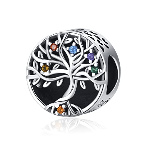 Baum des Lebens Charm Anhänger für Armband 925 Sterling Silber Lebensbaum Bead Charms Passen für Pandora Geschenk für Frauen Mädchen von Odinstone