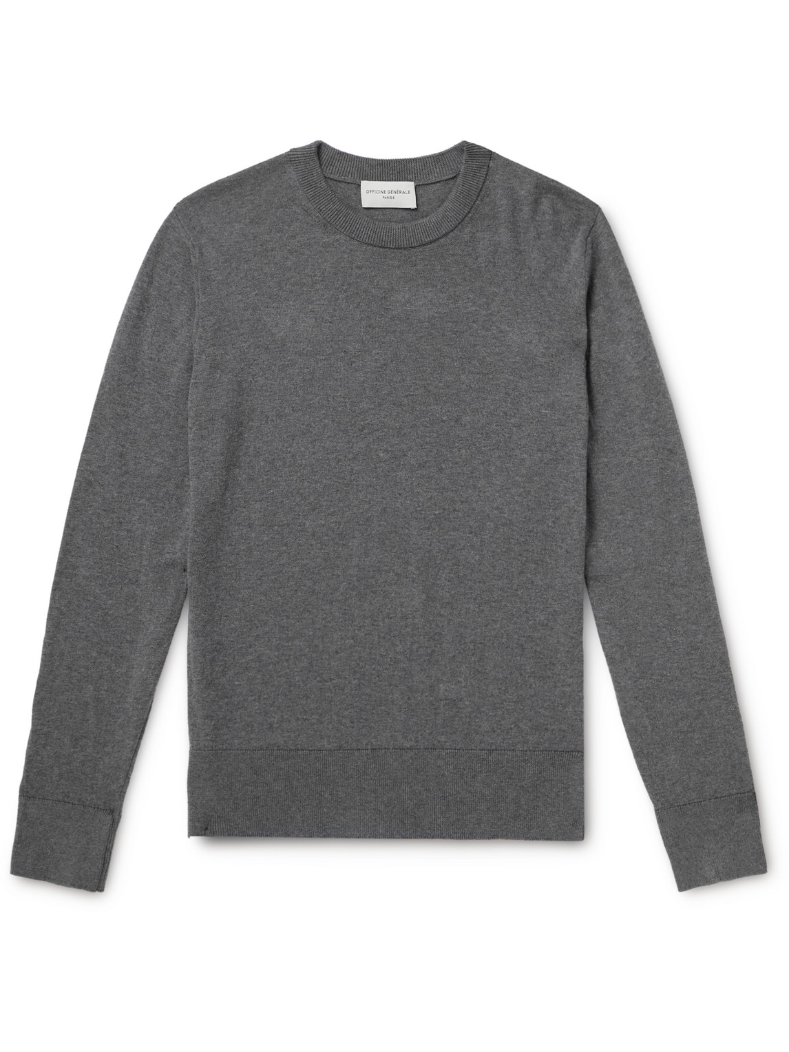 Officine Générale - Nilo Cotton Sweater - Men - Gray - M von Officine Générale