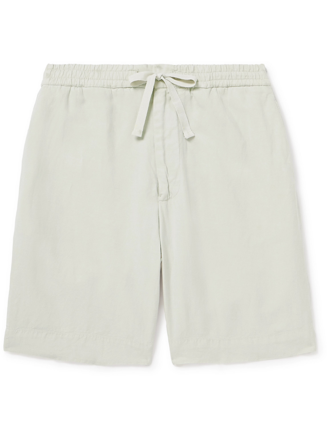 Officine Générale - Phil Straight-Leg Garment-Dyed Lyocell, Linen and Cotton-Blend Twill Shorts - Men - Neutrals - IT 48 von Officine Générale