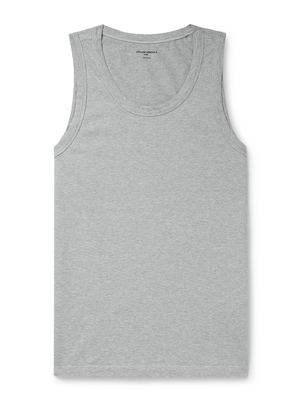 Officine Générale - Tino Cotton-Jersey Tank Top - Men - Gray - S von Officine Générale