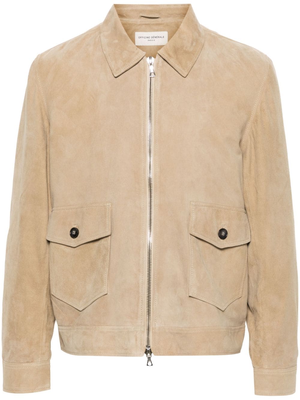 Officine Generale Victor Wildlederjacke - Nude von Officine Generale