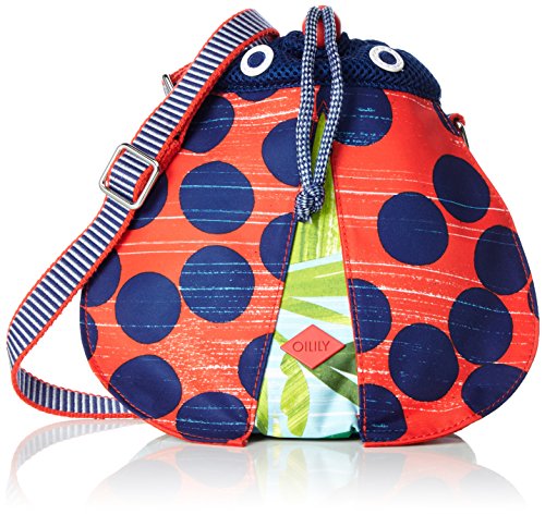 Oilily Mädchen Ladybug Shoulder Bag OES7160 Rucksack, Grün (Leaf 732) von Oilily