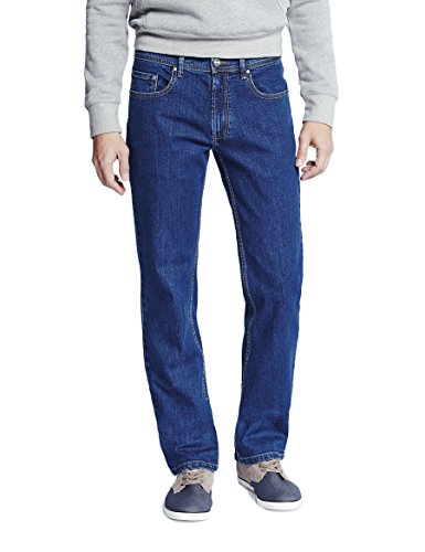 Oklahoma Jeans Herren R144 Straight Jeans, Blau (Mid Stone 001), W46/L30 von Oklahoma Jeans