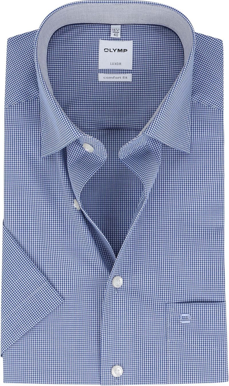 OLYMP Hemd Luxor Kurzarm Karo Royal Blau - Größe 43 OLYMP Hemd Luxor Kurzarm Karo Royal Blau - Größe 43 von Olymp