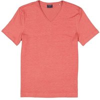 OLYMP Herren T-Shirt rosa Leinen von Olymp