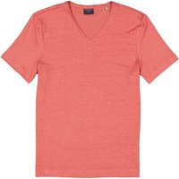 OLYMP Herren T-Shirt rosa Leinen von Olymp