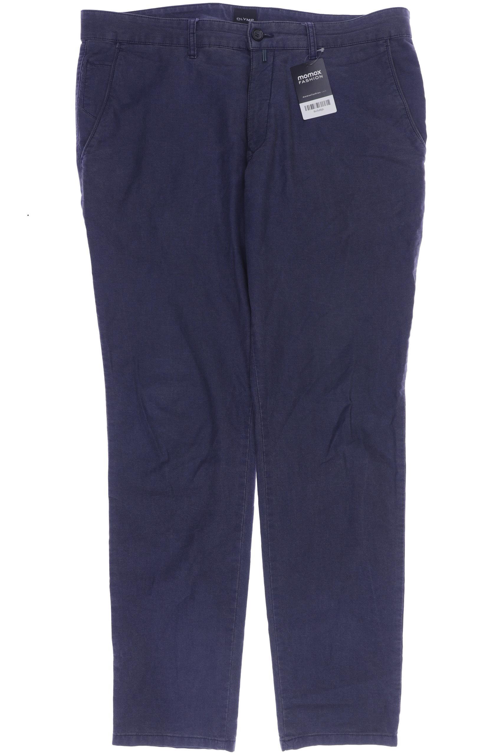 Olymp Herren Stoffhose, blau, Gr. 54 von Olymp