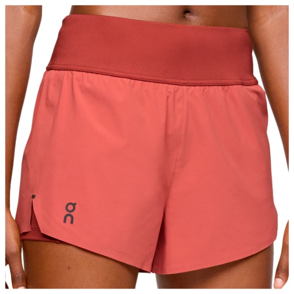 On - Women's Running Shorts - Laufshorts Gr L;S;XL rot;schwarz von On