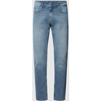 Only & Sons Slim Fit Jeans mit Label-Patch Modell 'Loom' in Mittelgrau, Größe 32/32 von Only & Sons