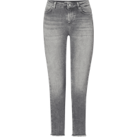 Only Skinny Fit Jeans mit Label-Patch in Mittelgrau Melange, Größe L/32 von Only