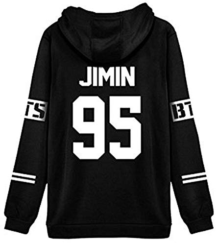 Onsoyours Damen Mode Druck Cropped Pullover Kapuzenpullover Crew Neck Langarm Kapuzenpullis Kapuze Sweatshirt Bluse Tops Kapuzen Jumper Hoodie Jimin-95 Weiß S von Onsoyours