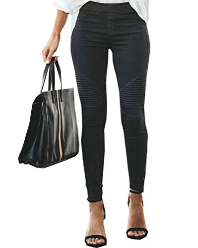 Onsoyours Hosen Damen Dehnbar Verblichen gerippt Enge Passform Skinny Jeggings Jeanshose Schwarz M Onsoyours Hosen Damen Dehnbar Verblichen gerippt Enge Passform Skinny Jeggings Jeanshose Schwarz M von Onsoyours
