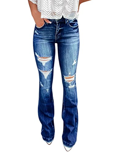 Onsoyours Jeans Damen Bootcut Jeanhose Damen Schlaghose Bootcut Jeans Damen Jeans Stretch High Waist Straight Jeans Flare Denim Hose Gerade Hosen A Dunkelblau XL Onsoyours Jeans Damen Bootcut Jeanhose Damen Schlaghose Bootcut Jeans Damen Jeans Stretch High Waist Straight Jeans Flare Denim Hose Gerade Hosen A Dunkelblau XL von Onsoyours