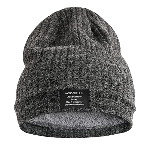 Onvavient Wintermütze Herren Warm Winter Beanie Mütze für Herren Männer Damen Jungen Strickmütze mit Weiches Futter von Onvavient