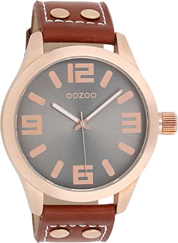 Oozoo Heren/Dames Horloge-C1156 Cognac (46mm) von Oozoo