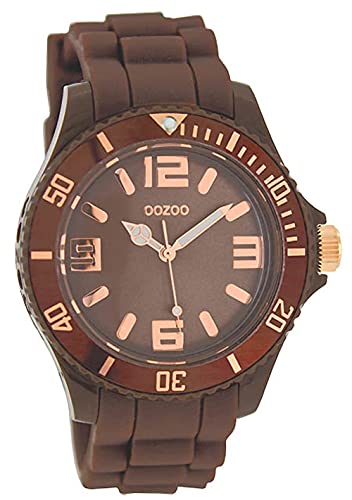 Oozoo C5059 Damen-Armbanduhr, Silikonarmband, Braun von Oozoo