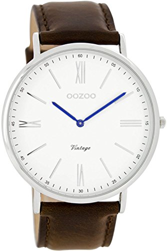 Oozoo Damen Analog Quarz Uhr mit Leder Armband C7344 von Oozoo