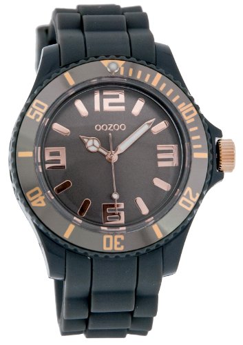 Oozoo Damen-Armbanduhr Analog Silikon C4370 Grey/Rose von Oozoo