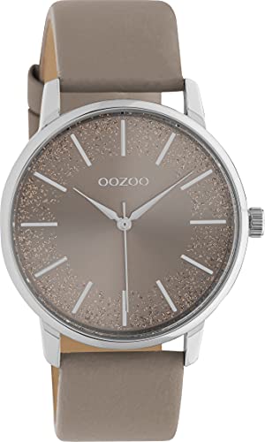 Oozoo Timepieces Damen Uhr - Armbanduhr Damen mit 20mm Lederarmband | Hochwertige Uhr für Frauen - Edle Analog Damenuhr in rund C10717 von Oozoo