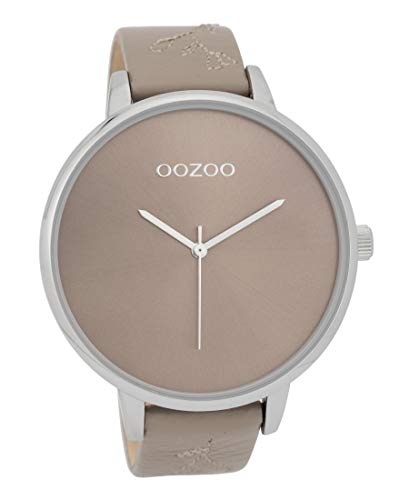 Oozoo Damenuhr mit Lederband 48 MM Taupe/Taupe C9718 von Oozoo