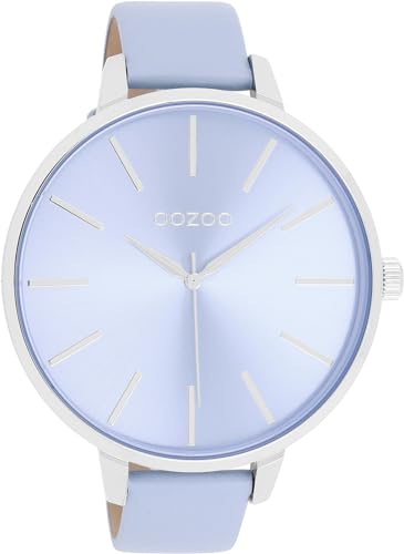 Oozoo Damenuhr mit Lederband Color Line 48 MM Hellblau/Hellblau C11073 von Oozoo