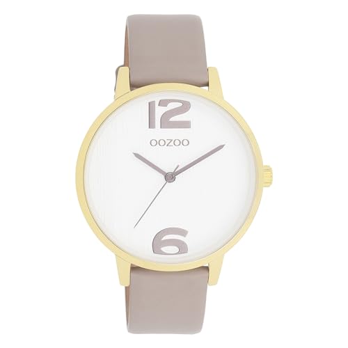 Oozoo Timepieces Damen Uhr | Armbanduhr Damen mit Lederarmband | Hochwertige Uhr für Frauen | Edle Analog Damenuhr in rund C11236 von Oozoo