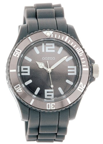 Oozoo Unisex-Armbanduhr Silicone Collection Analog Silikon grau C4173 von Oozoo