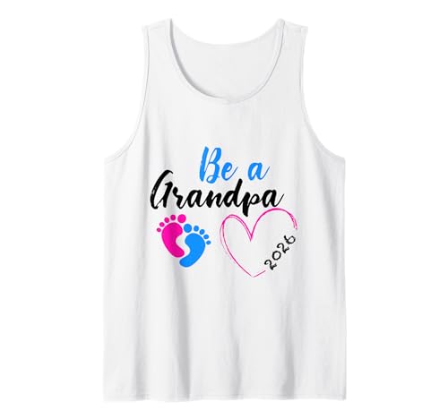 Herren Be A Grandpa Baby Füße Herz 2026 Tank Top Herren Be A Grandpa Baby Füße Herz 2026 Tank Top von Opa Freude Babyankündigung 2026