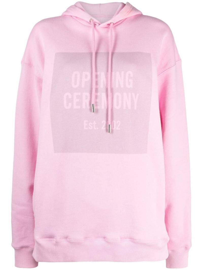 Opening Ceremony Hoodie mit Logo - Rosa von Opening Ceremony