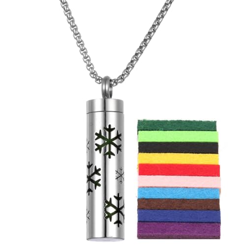 Halskette mit Aromatherapie-Anhänger, Diffusor-Halskette, Parfüm-Halskette aus Edelstahl, Aromatherapie-Ölschmuck mit Diffusorkissen, beruhigende Halskette für Frauen und, Consulte la descripción Halskette mit Aromatherapie-Anhänger, Diffusor-Halskette, Parfüm-Halskette aus Edelstahl, Aromatherapie-Ölschmuck mit Diffusorkissen, beruhigende Halskette für Frauen und, Consulte la descripción von Opilroyn
